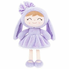GLOVELEYA - BONECA 30CM SPRING PELÚCIA COELHA - LILÁS
