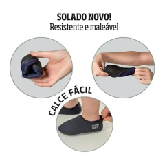DUCK - SAPATILHA INFANTIL ANTIDERRAPANTE 17 A 32 - PRETO - comprar online