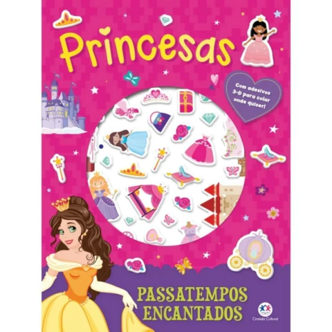 LIVRO PRINCESAS PASSATEMPOS ENCANTADOS - CIRANDA CULTURAL