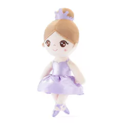 GLOVELEYA - BONECA 35CM BAILARINA LILÁS COQUE - LOIRA na internet