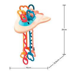 BRINQUEDO SENSORIAL MONTESSORI MULTIFUNÇÃO 4 EM 1