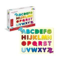 BABEBI - ALFABETO MAIUSCULO DE ENCAIXE MONTESSORI 4 ANOS