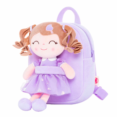 GLOVELEYA - MOCHILA COM BONECA PRINCESA - LILÁS