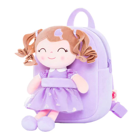 GLOVELEYA - MOCHILA COM BONECA PRINCESA - LILÁS