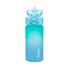 BUBA - GARRAFINHA COM TRAVA DE SEGURANÇA DEGRADÊ 400ML - AZUL - Mamu Kids Store