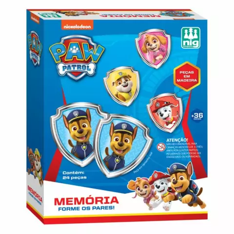 NIG - JOGO MEMÓRIA MADEIRA - PATRULHA CANINA