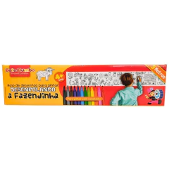 BATE BUMBO - ROLO DE DESENHO PARA PINTAR DESENROLANDO A FAZENDINHA 3 METROS