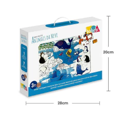 BABEBI - QUEBRA CABEÇA TÁTIL ANIMAIS DA NEVE EM MADEIRA 3 ANOS - comprar online