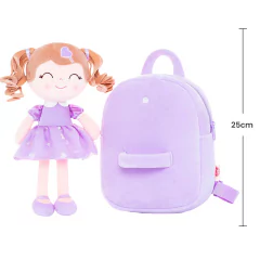 GLOVELEYA - MOCHILA COM BONECA PRINCESA - LILÁS - comprar online