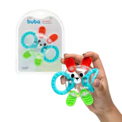 BUBA - CHOCALHO COM MORDEDOR TEXTURIZADO COELHINHO