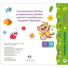 LIVRO CARTONADO MUNDO ANIMAL SENTINDO COM OS DEDINHOS - CIRANDA CULTURAL - Mamu Kids Store