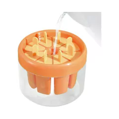 FORMINHA PARA PICOLÉ REDONDA 8 UNIDADES - LARANJA - loja online