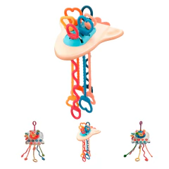 BRINQUEDO SENSORIAL MONTESSORI MULTIFUNÇÃO 4 EM 1 - loja online