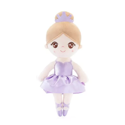 GLOVELEYA - BONECA 35CM BAILARINA LILÁS COQUE - LOIRA