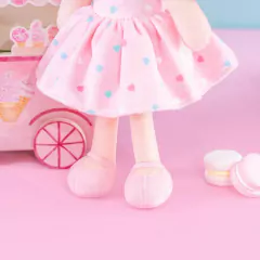 GLOVELEYA - BONECA 30CM SPRING CACHOS ROSA - CORAÇÕES - loja online