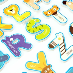 Imagem do BRINQUEDO E ORGANIZADOR DE BANHO - ALFABETO DOS ANIMAIS