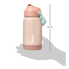 BUBA - COPO TÉRMICO PAREDE DUPLA COM CANUDO 300ML - BLUSH - comprar online