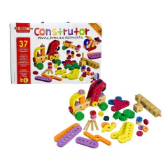BATE BUMBO - CONSTRUTOR MONTA, BRINCA E DESMONTA 37 PEÇAS