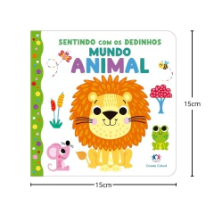 LIVRO CARTONADO MUNDO ANIMAL SENTINDO COM OS DEDINHOS - CIRANDA CULTURAL - comprar online
