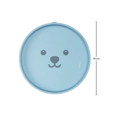 BUBA - PRATINHO EM SILICONE COM VENTOSA GUMY - AZUL - comprar online