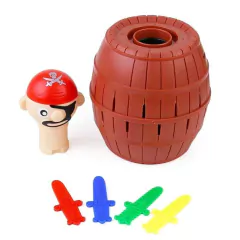 BRINQUEDO PULA-PIRATA PEQUENO COM 16 ESPADAS - Mamu Kids Store