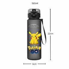 GARRAFA COM ALÇA DE TECIDO POKEMON PIKACHU 560ML - PRETA - comprar online