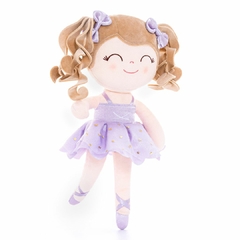 GLOVELEYA - MOCHILA COM BONECA BAILARINA LILÁS CACHOS - LOIRA na internet