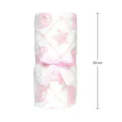 BUBA - MANTINHA PARA BEBÊ SONINHO 100X70CM 0M+ - ROSA - comprar online