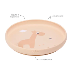 BUBA - PRATO DE SILICONE COM VENTOSA CLOUDY - BEGE na internet