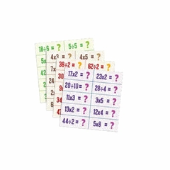 SOPECCA - BINGO APRENDENDO A CALCULAR MULTIPLICAÇÃO E DIVISÃO EM MADEIRA - comprar online