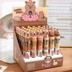 CANETA DE GEL COLORIDA COM 10 CORES - CAPIVARA na internet