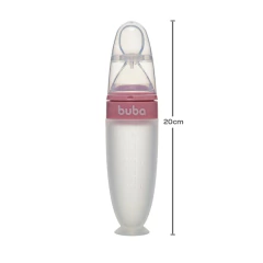 BUBA - COLHER DOSADORA EM SILICONE COM VENTOSA ROSA - comprar online