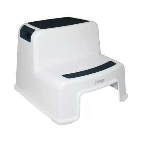CLINGO - ESCADINHA INFANTIL ANTIDERRAPANTE DOIS DEGRAUS MARINHO
