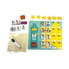 BABEBI - QUADRO MINHA ROTINA ESTRELINHAS - Mamu Kids Store