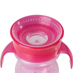 BUBA - COPO DE TREINAMENTO 360 COM ALÇA 250 ML ROSA - Mamu Kids Store