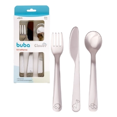 BUBA - KIT TALHERES EM AÇO - CLOUDY