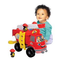 MERCOTOYS - CAMINHÃO BOMBEIRO GRANDE COM SOM - Mamu Kids Store