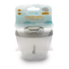 CLINGO - POTE DOSADOR DE LEITE EM PÓ ANTIVAZAMENTO BRANCO