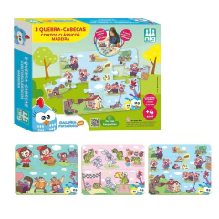 NIG - QUEBRA CABEÇA 3 CONTOS CLÁSSICOS GALINHA PINTADINHA MINI