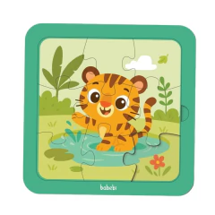 BABEBI - QUEBRA-CABEÇAS 09 PEÇAS ANIMAIS - TIGRE - Mamu Kids Store