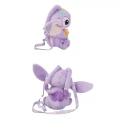 DISNEY - PELÚCIA COM BOLSO E ALÇA LILO E STITCH 25 CM - ANGEL