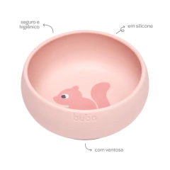BUBA - BOWL DE SILICONE COM VENTOSA CLOUDY - ROSA na internet