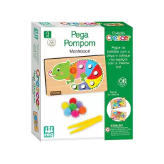NIG - BRINQUEDO DE CLASSIFICAÇÃO DE CORES EM MADEIRA PEGA POM POM - loja online