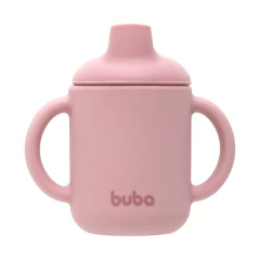 BUBA - COPO DE TRANSIÇÃO EM SILICONE 120 ML - ROSA - Mamu Kids Store