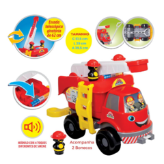 MERCOTOYS - CAMINHÃO BOMBEIRO GRANDE COM SOM na internet