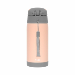 BUBA - COPO TÉRMICO PAREDE DUPLA CANUDO 400ML GUMY NUDE