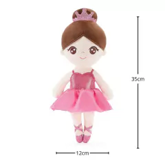 GLOVELEYA - BONECA 35CM BAILARINA ROSA COQUE - CASTANHO - comprar online