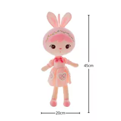 METOO DOLL - BONECA KEPPEL 45CM COELHA LOLITA - ROSA - comprar online