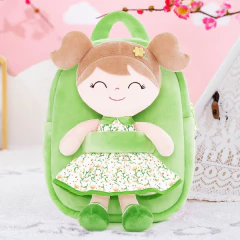 GLOVELEYA - MOCHILA COM BONECA SPRING FLOWER - VERDE - Mamu Kids Store