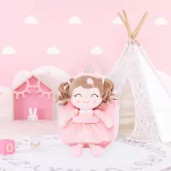 GLOVELEYA - MOCHILA COM BONECA PRINCESA - PINK - Mamu Kids Store